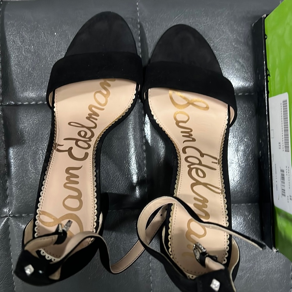 Sam Edelman Yaro Black suede sandal size 9.5